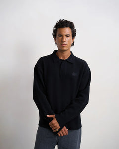 FILLING PIECES Knit Shirt Boucle | Black