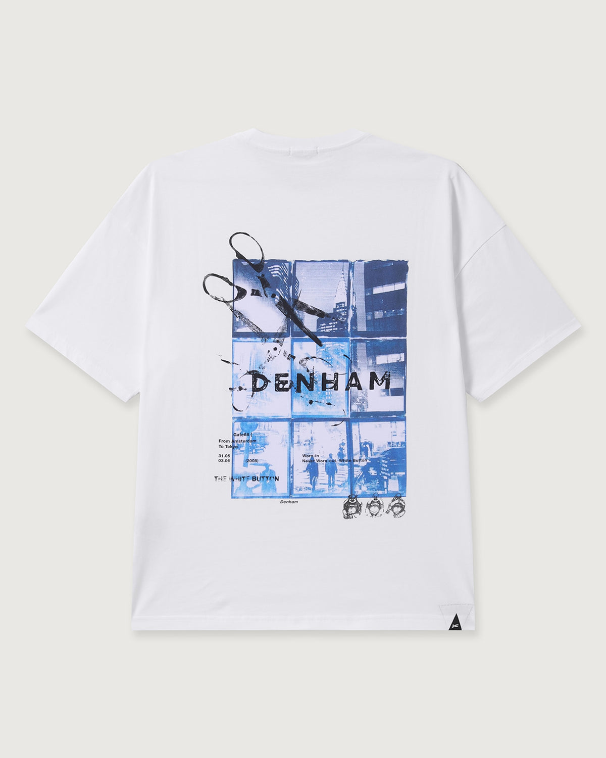 DENHAM FRAME TEE | White