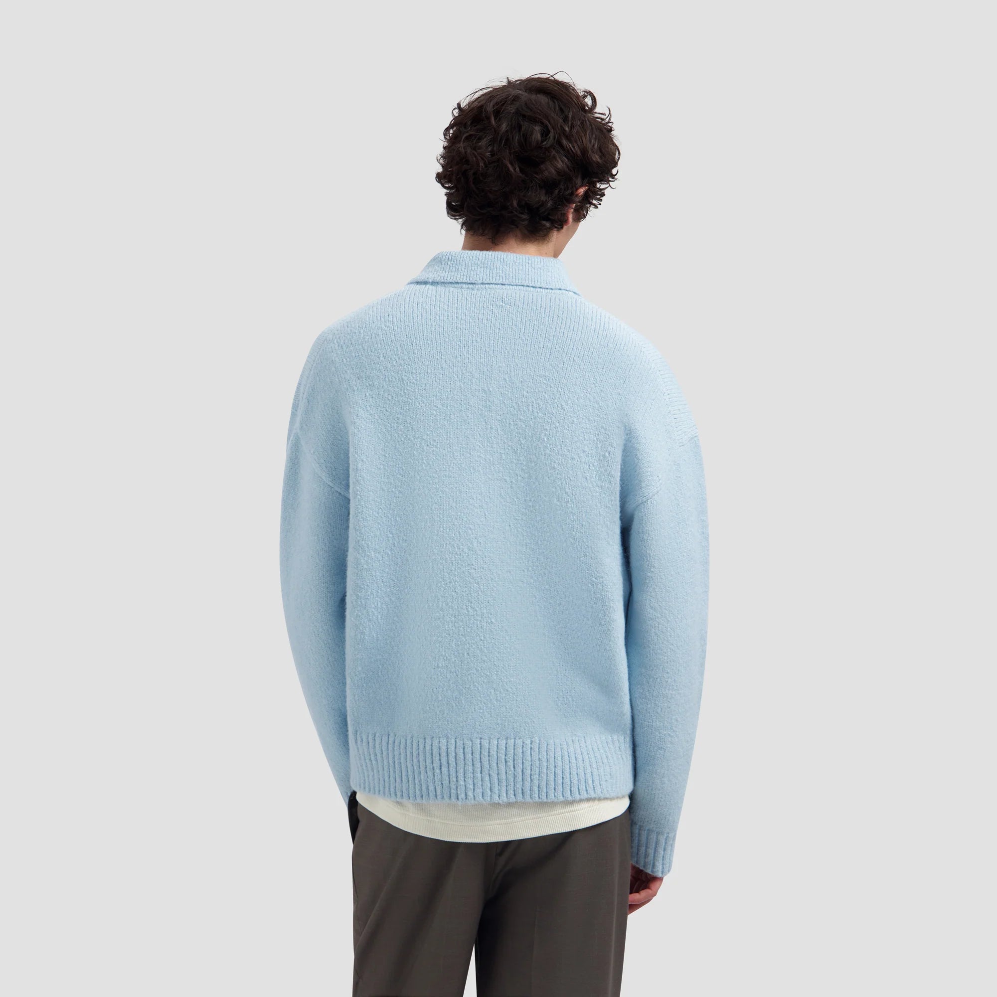 OLAF OVERSIZED KNITTED POLO - WINDSURFER