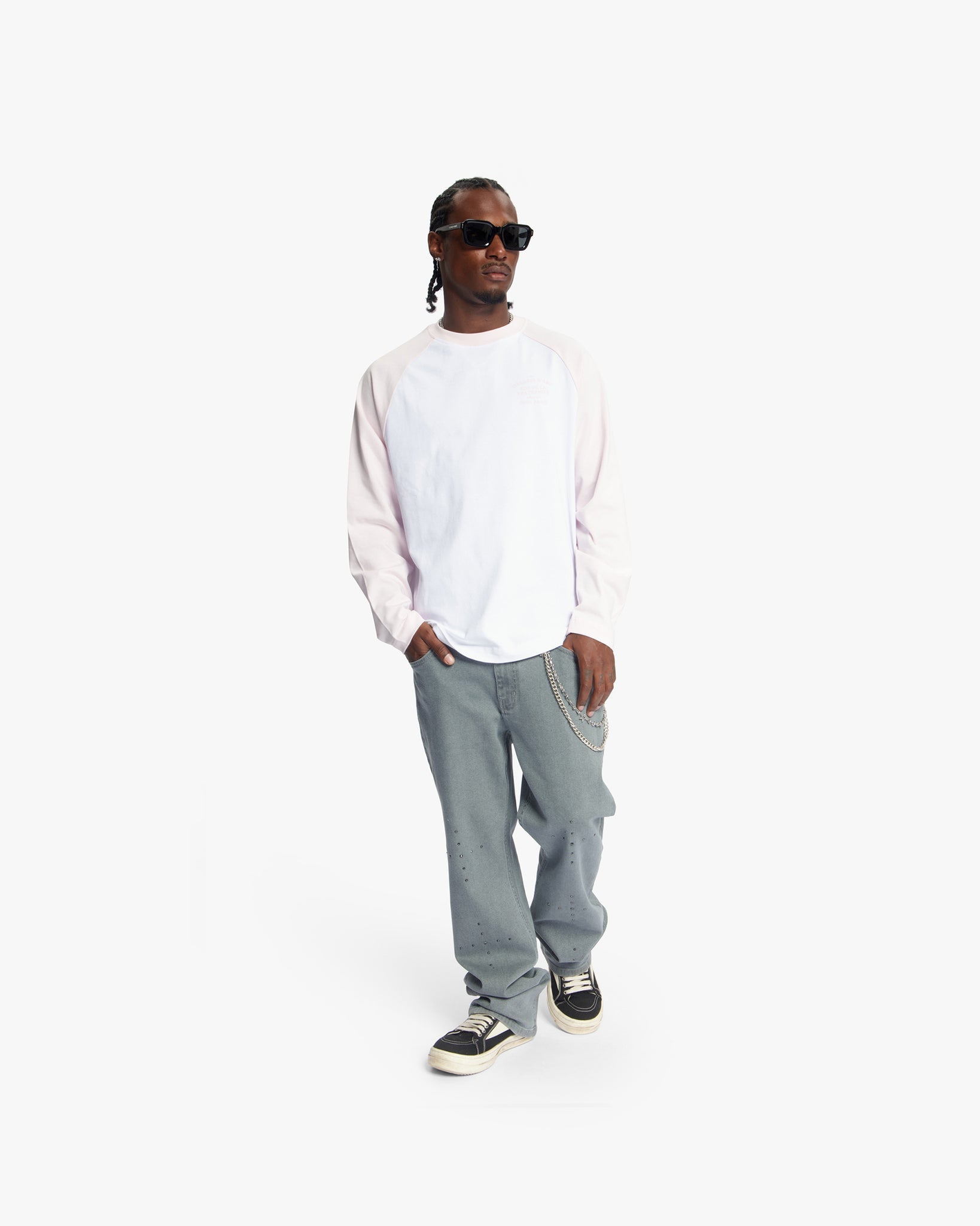Croyez Fraternité Raglan Longsleeve | White