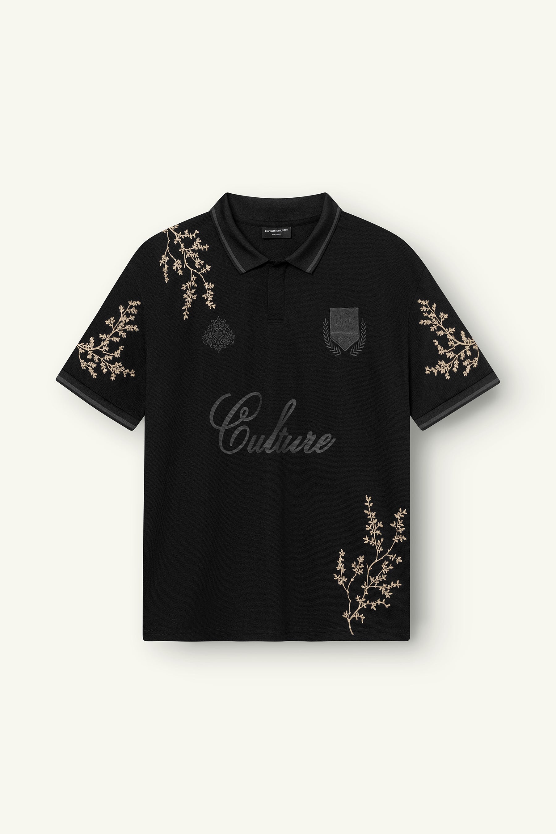 DON'T WASTE CULTURE Momohana T-shirt Black