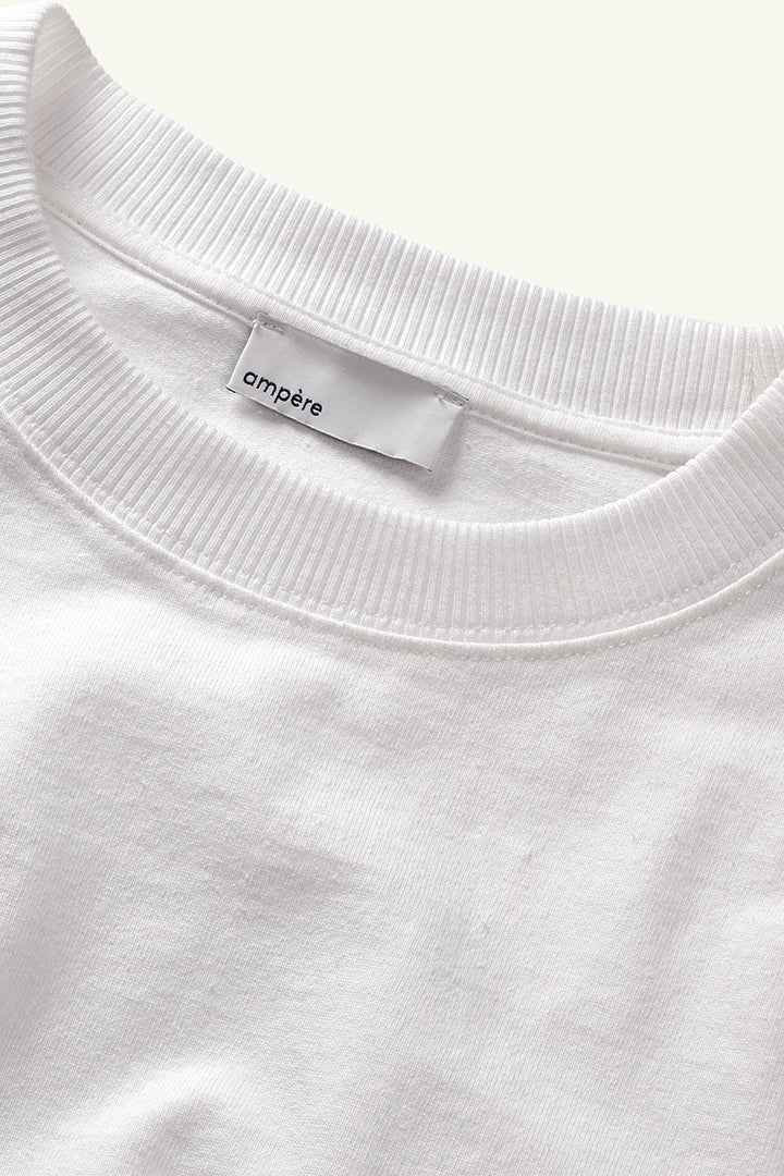 Ampère August Dry Jersey OE Tee in Abbey White