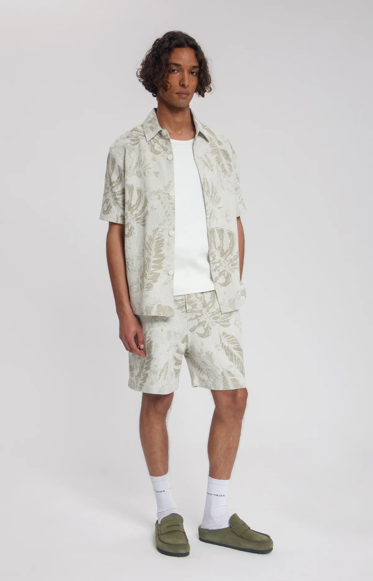 LAW OF THE SEA PELAGOS JACQUARD SHORTS Tea
