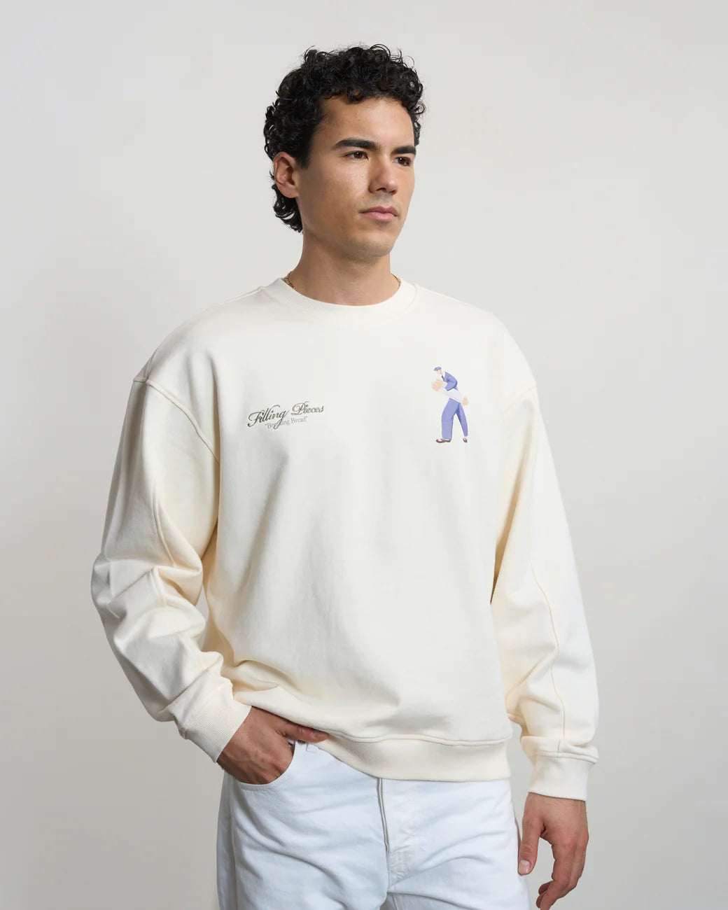 FILLING PIECES Sweatshirt Bakery Antique White