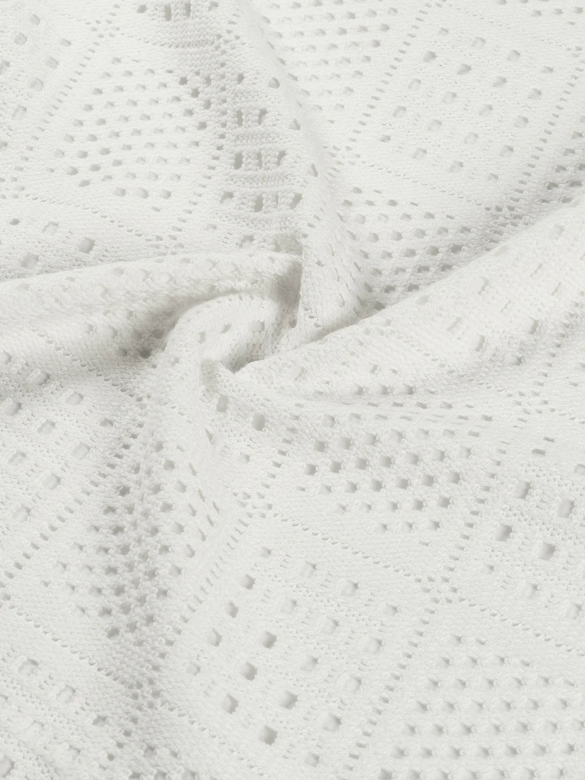 LAW OF THE SEA SIREN AJOUR KNITTED RESORT SHIRT