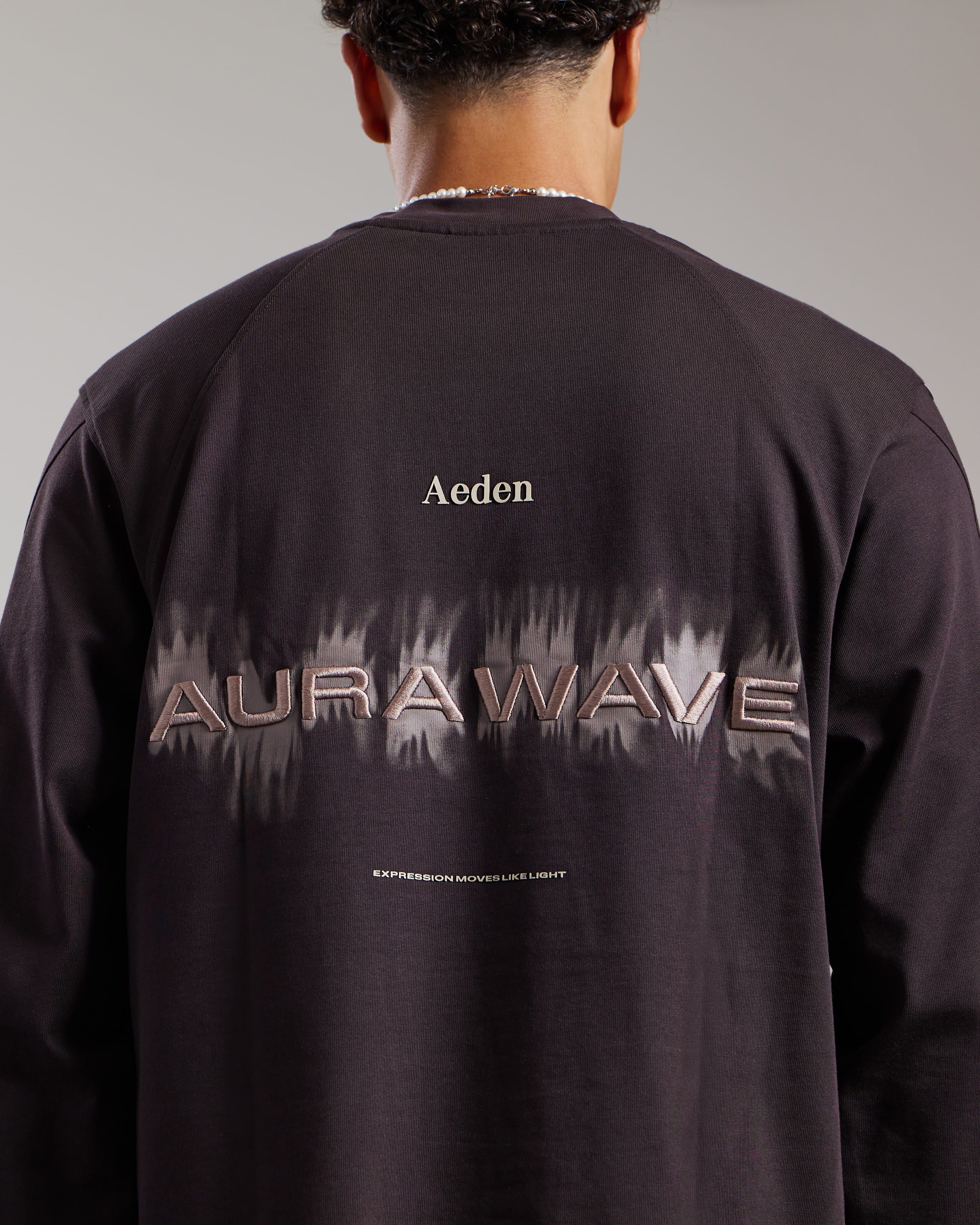 AEDEN RYNX LONG-SLEEVE TEE | GANACHE