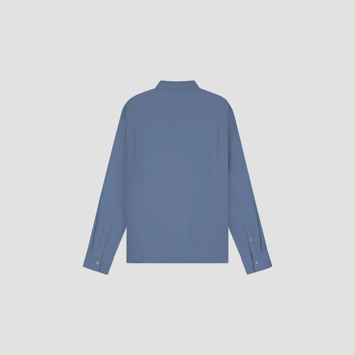 OLAF DOUBLE FACE BOXY SHIRT Dusty Blue