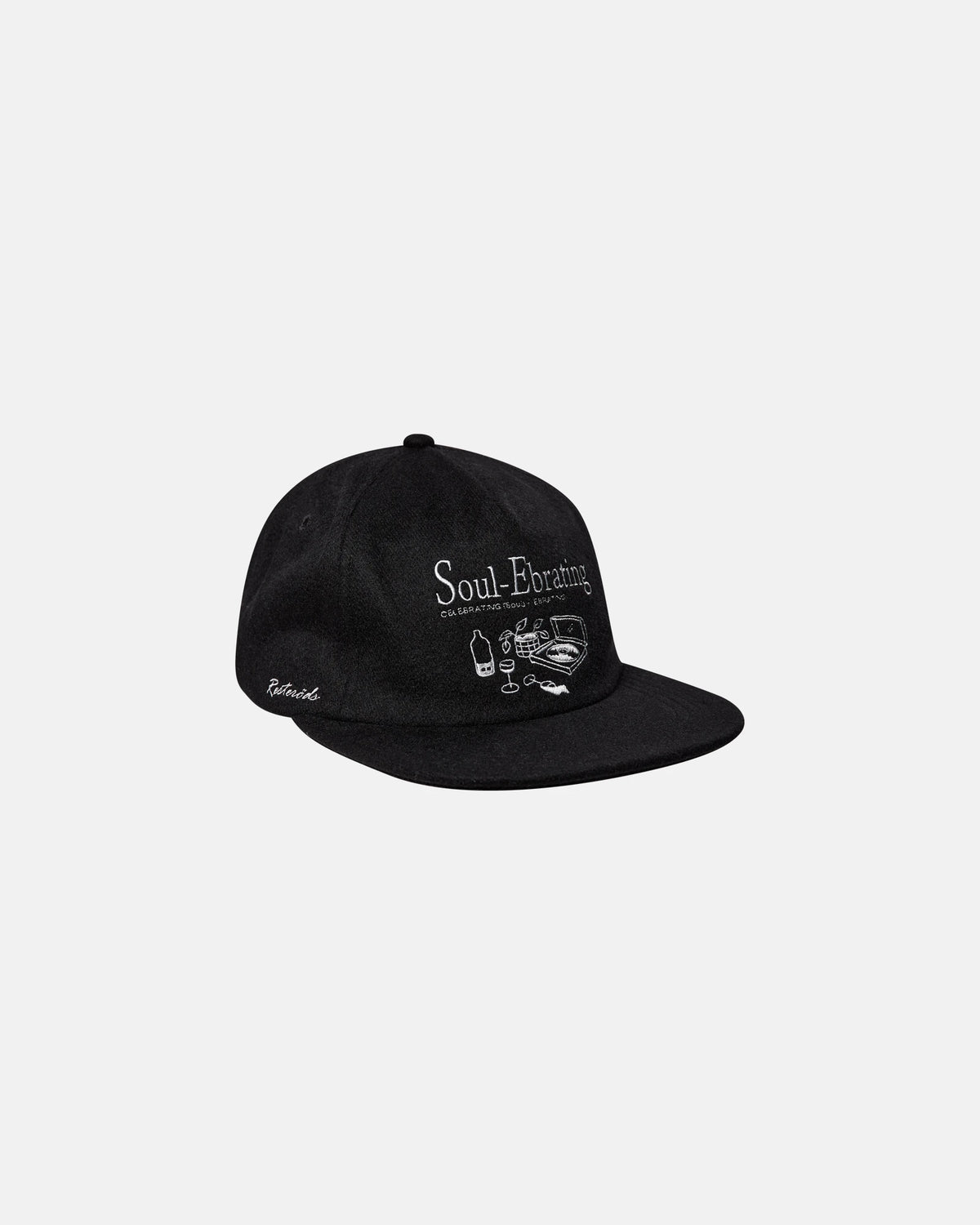 RESTERÖDS BASEBALL CAP WOOL | BLACK