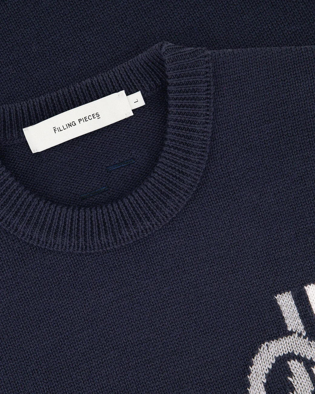 FILLING PIECES Knit Sweater Knot Navy