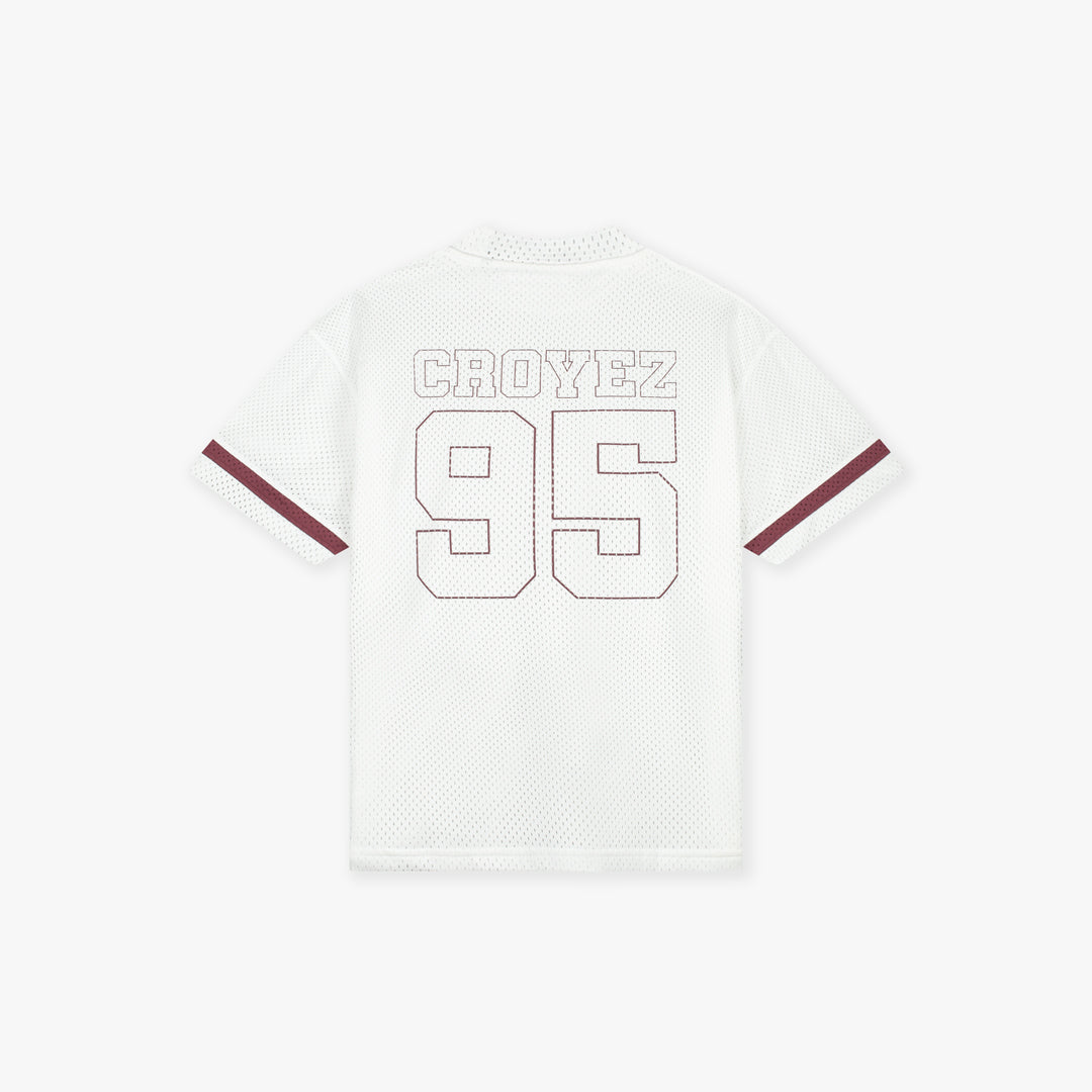CROYEZ M MESH JERSEY Off-White/Cherry