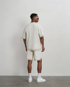 FILLING PIECES KNIT SHORT GARDENER ANTIQUE WHITE