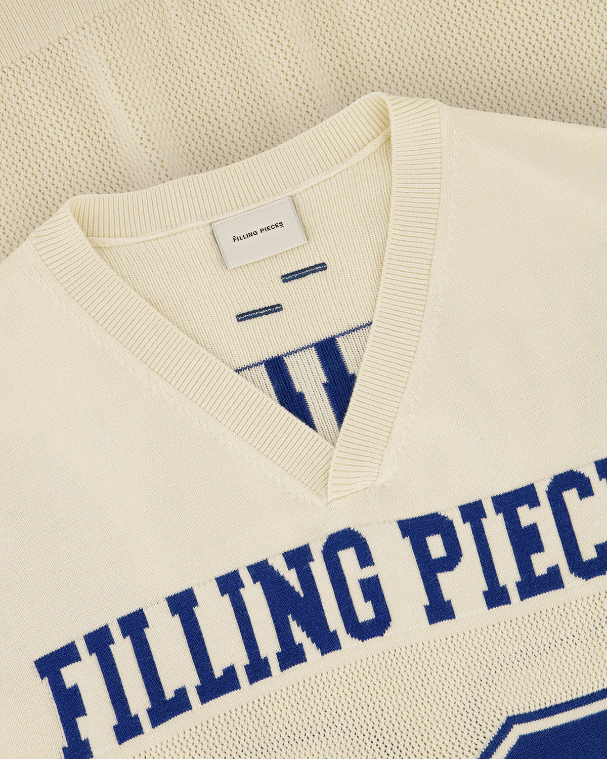 FILLING PIECES KNIT JERSEY AMERICAN FOOTBALL   Antique White