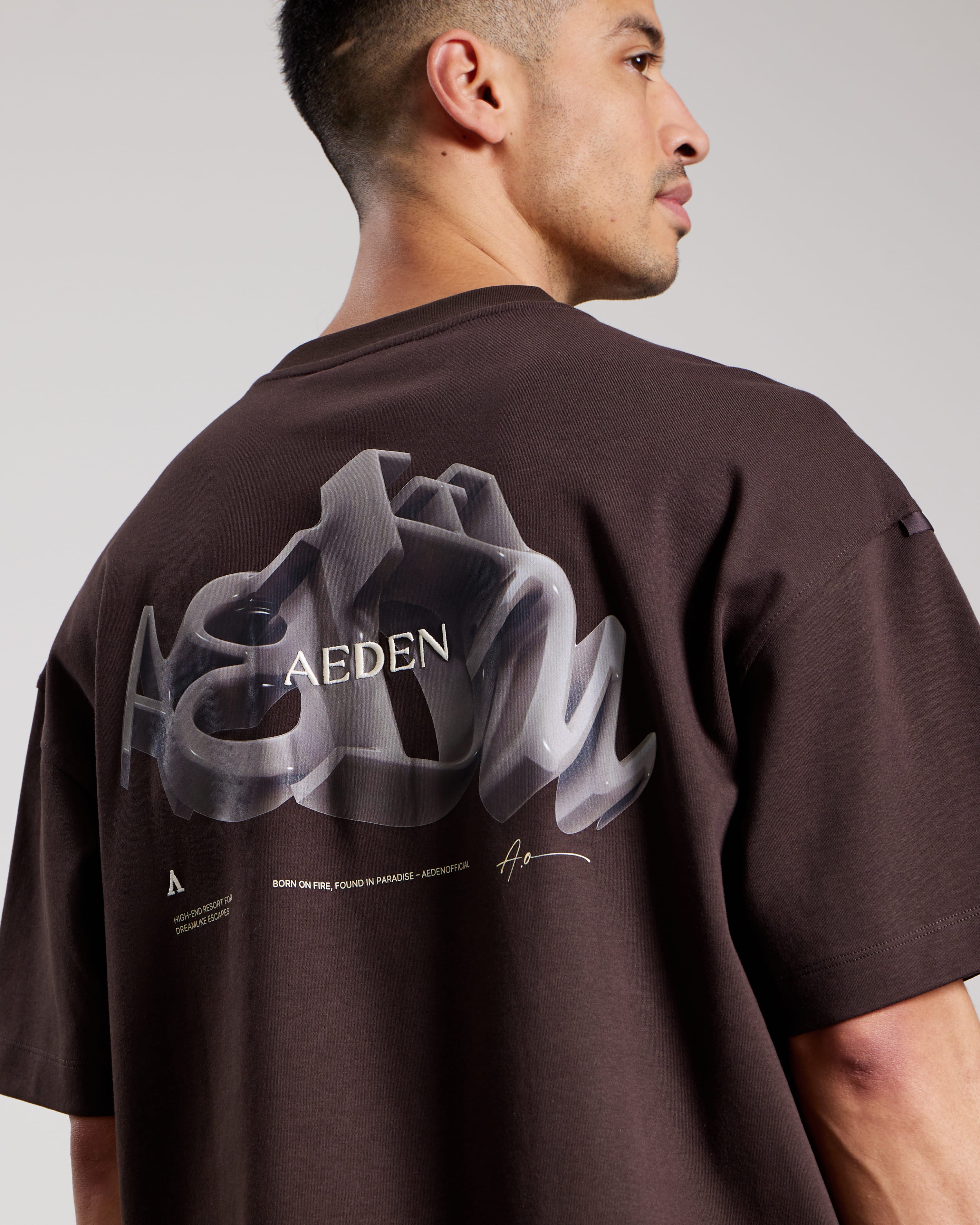 AEDEN ROMELO TEE Ganache
