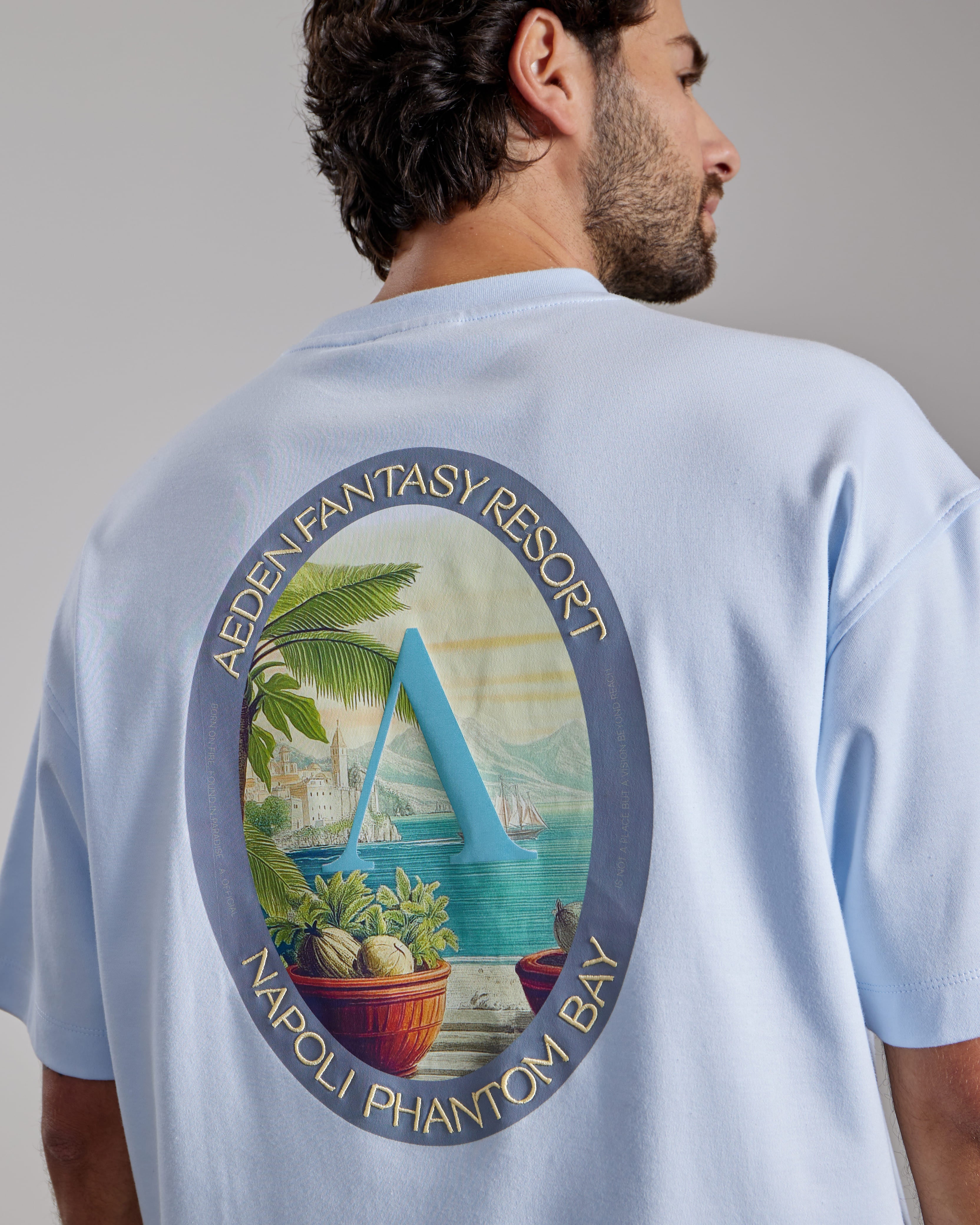 AEDEN ZAVIANO TEE Ice Water