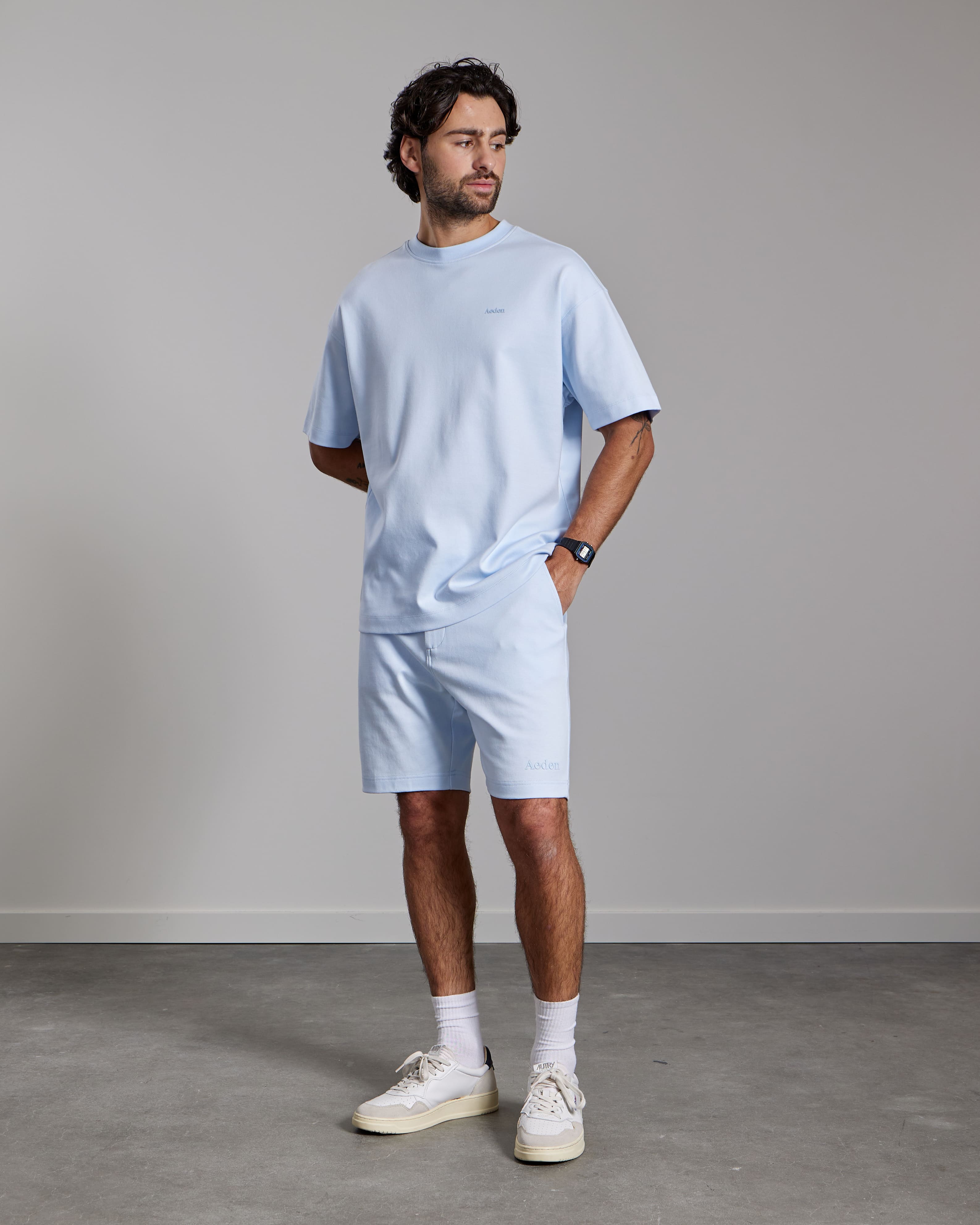 AEDEN ZAVIANO TEE Ice Water