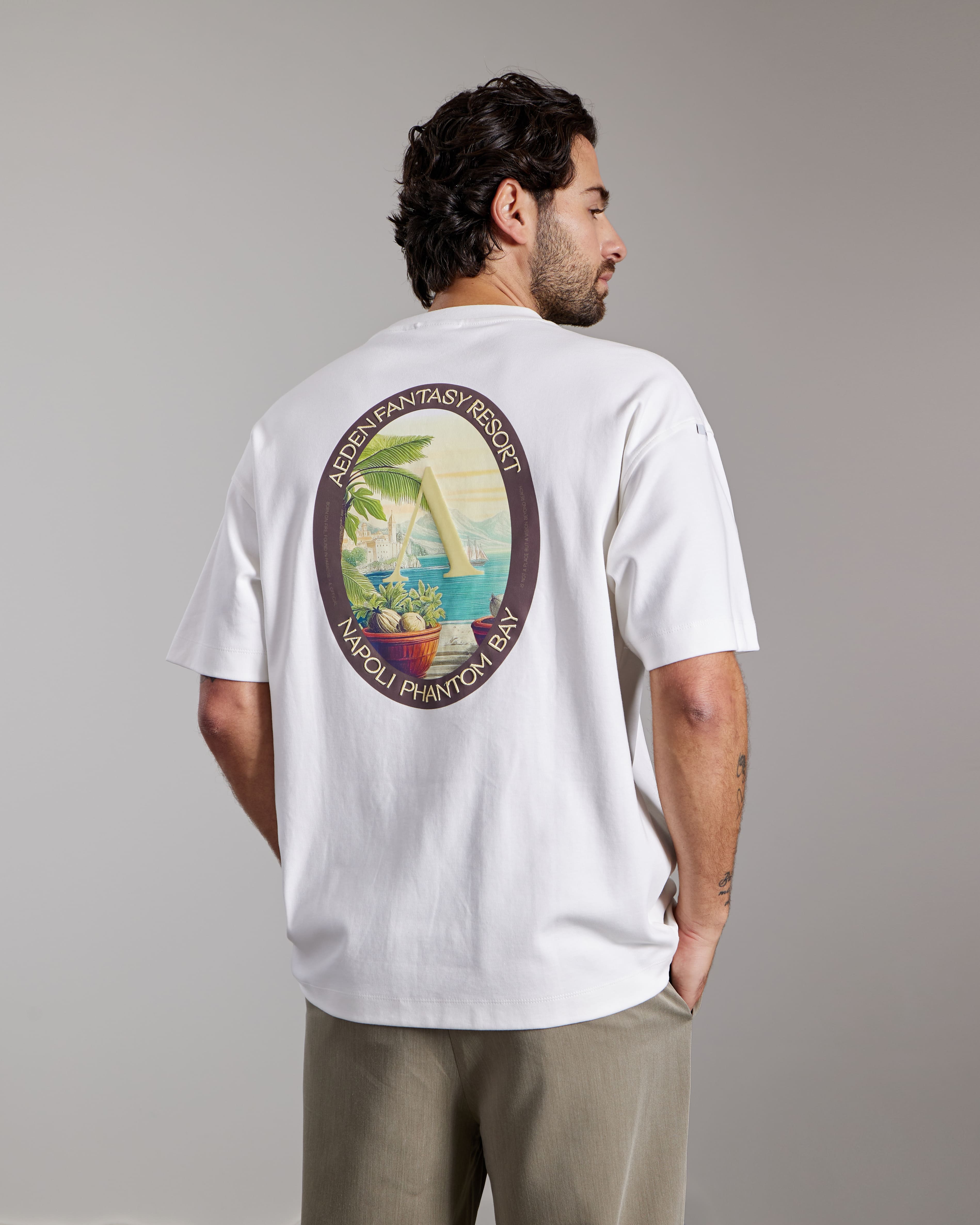 AEDEN ZAVIANO TEE Off White