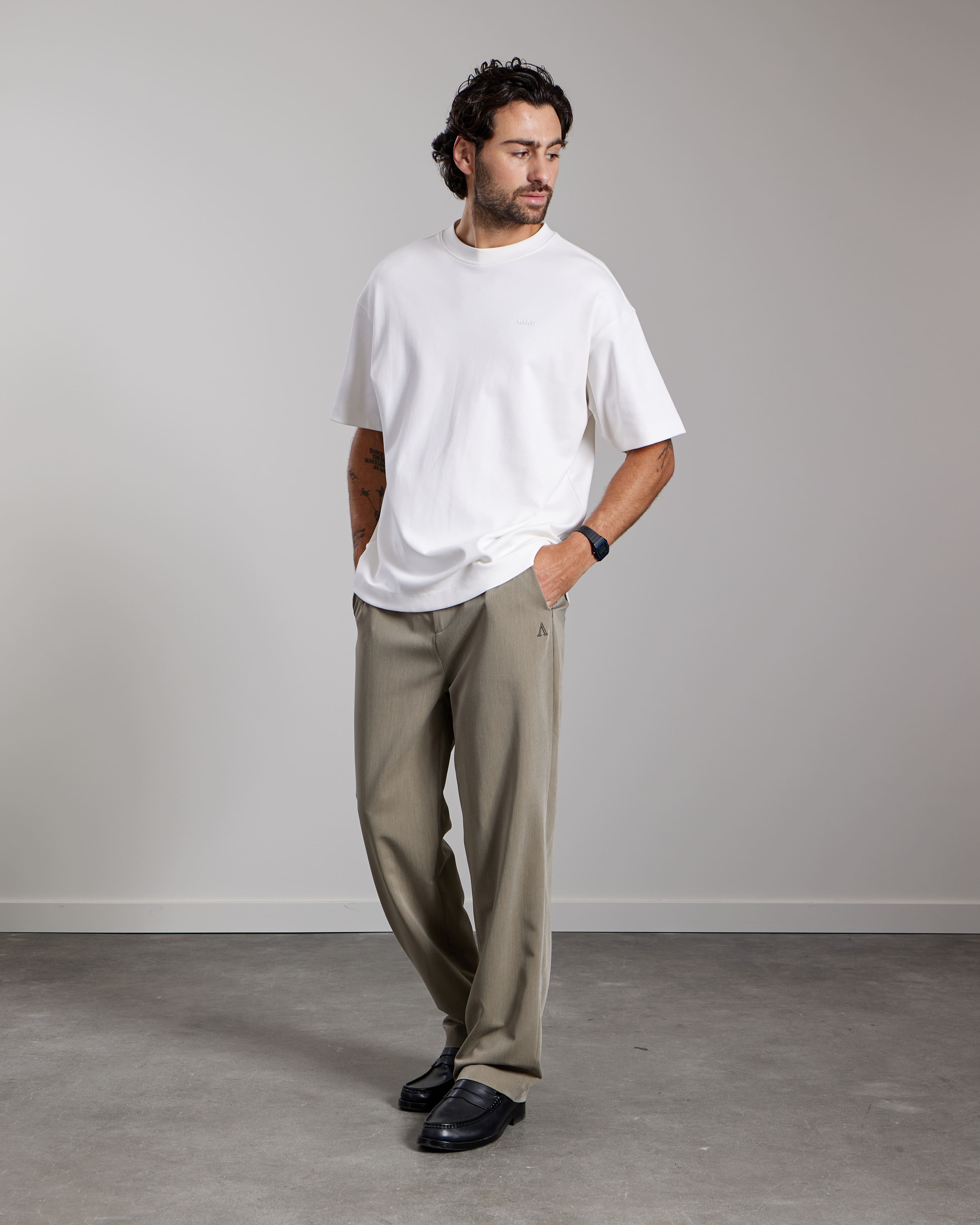 AEDEN ZAVIANO TEE Off White