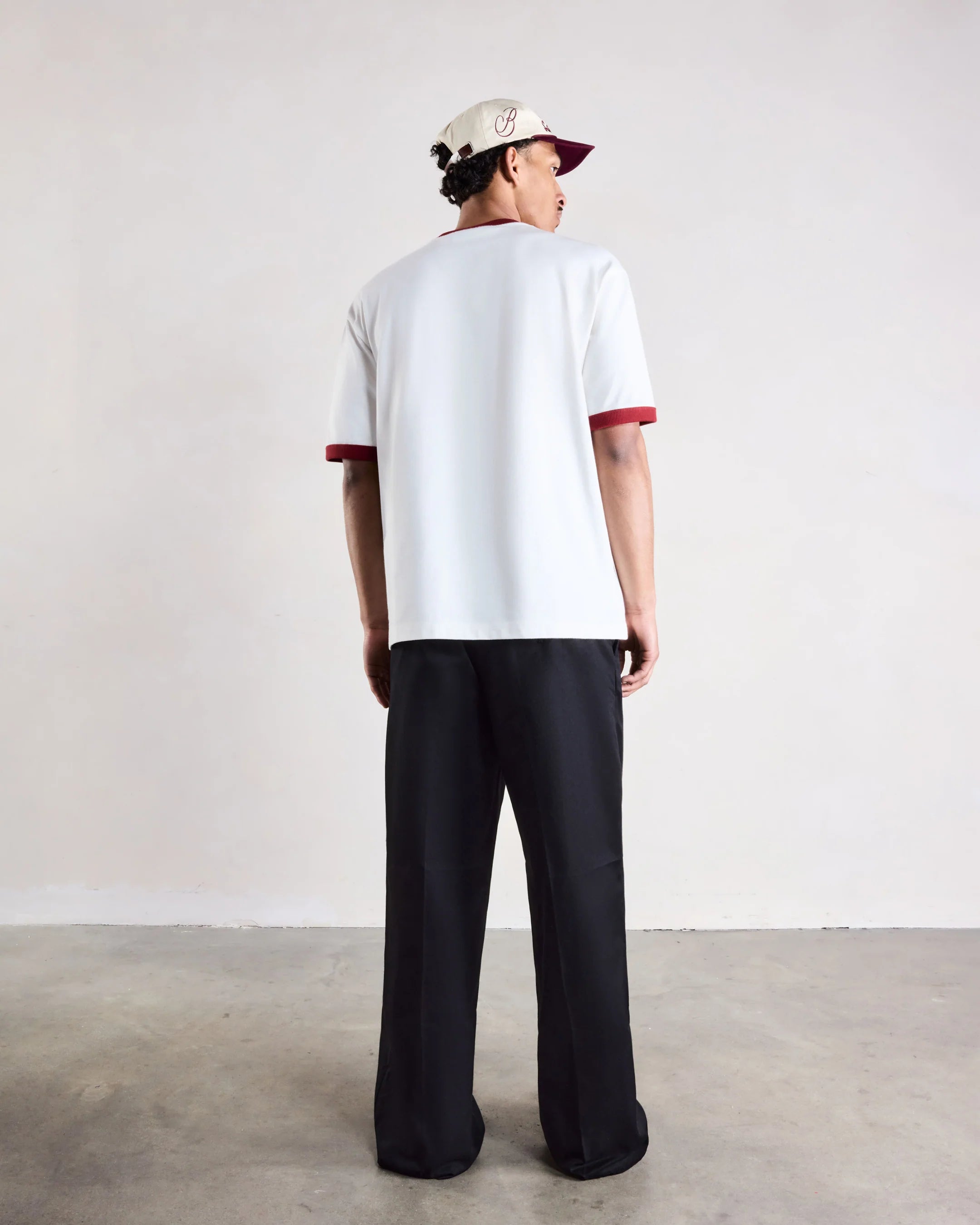 SAINT BLANC SCRIBBLE RINGER T-SHIRT White