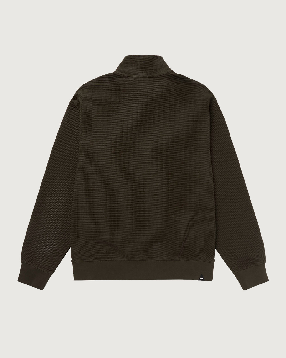 DENHAM SCISSOR ZIP WAFFLE KNIT Brown