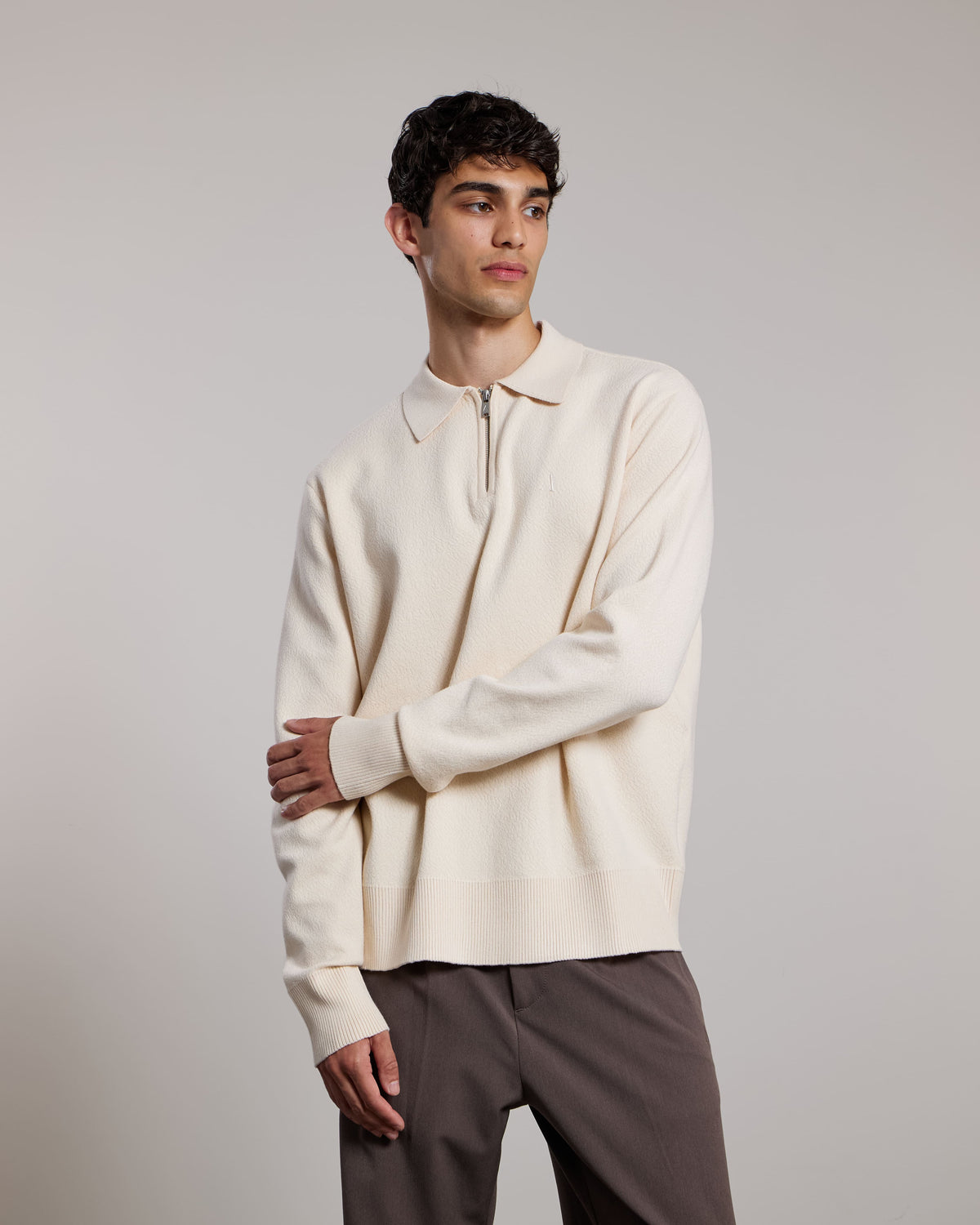 AEDEN SABLE SWEATER | WHITE CAP GREY