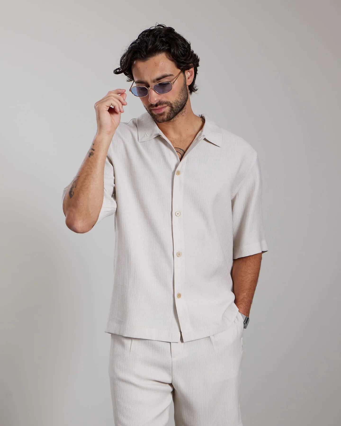 AEDEN DARIUS SHIRT | SAND