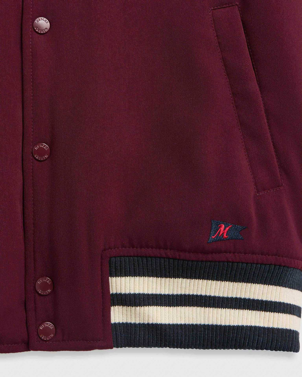 MERCER The Mercer Varsity Jacket Bordeaux