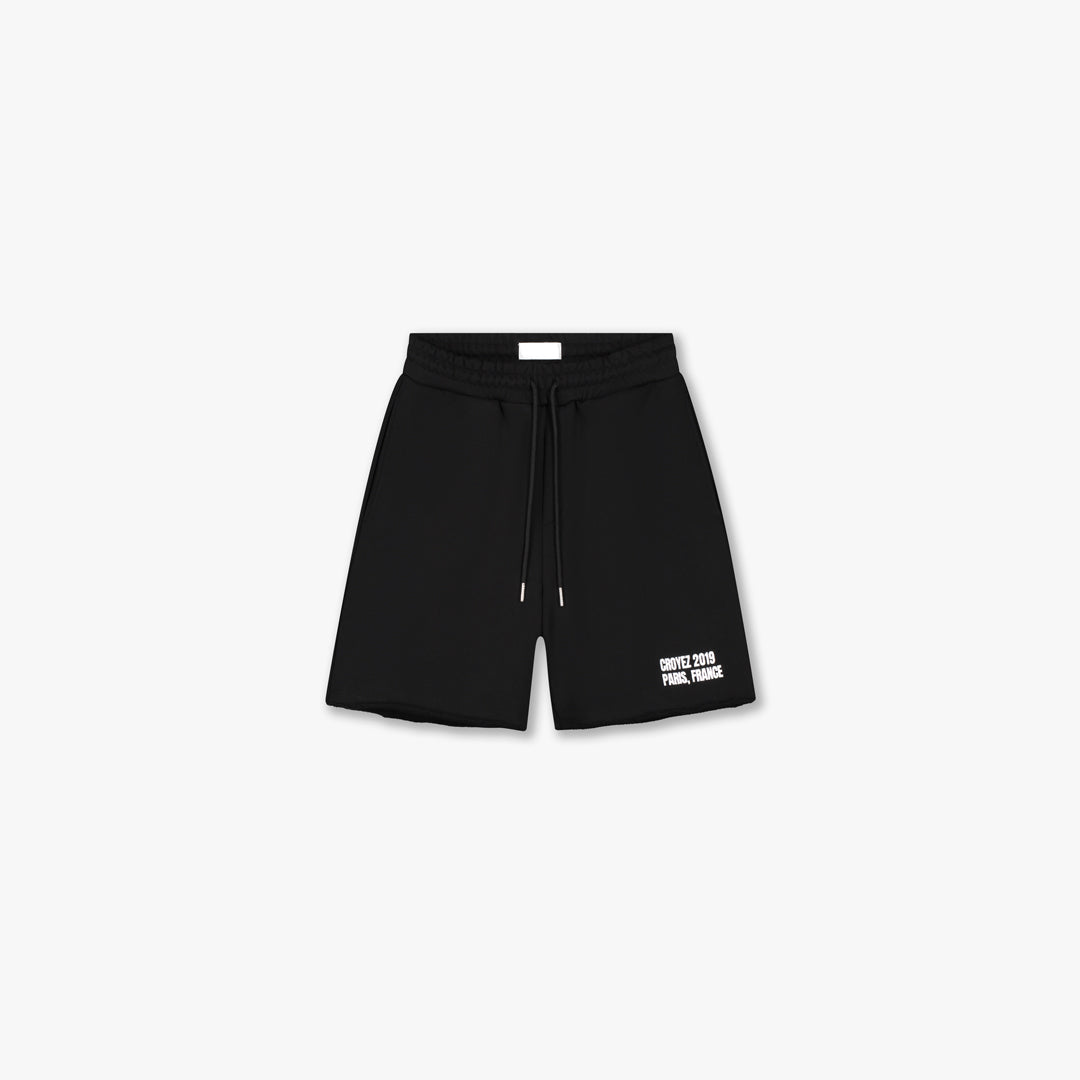 Croyez Relaxed Paris Shorts | Black