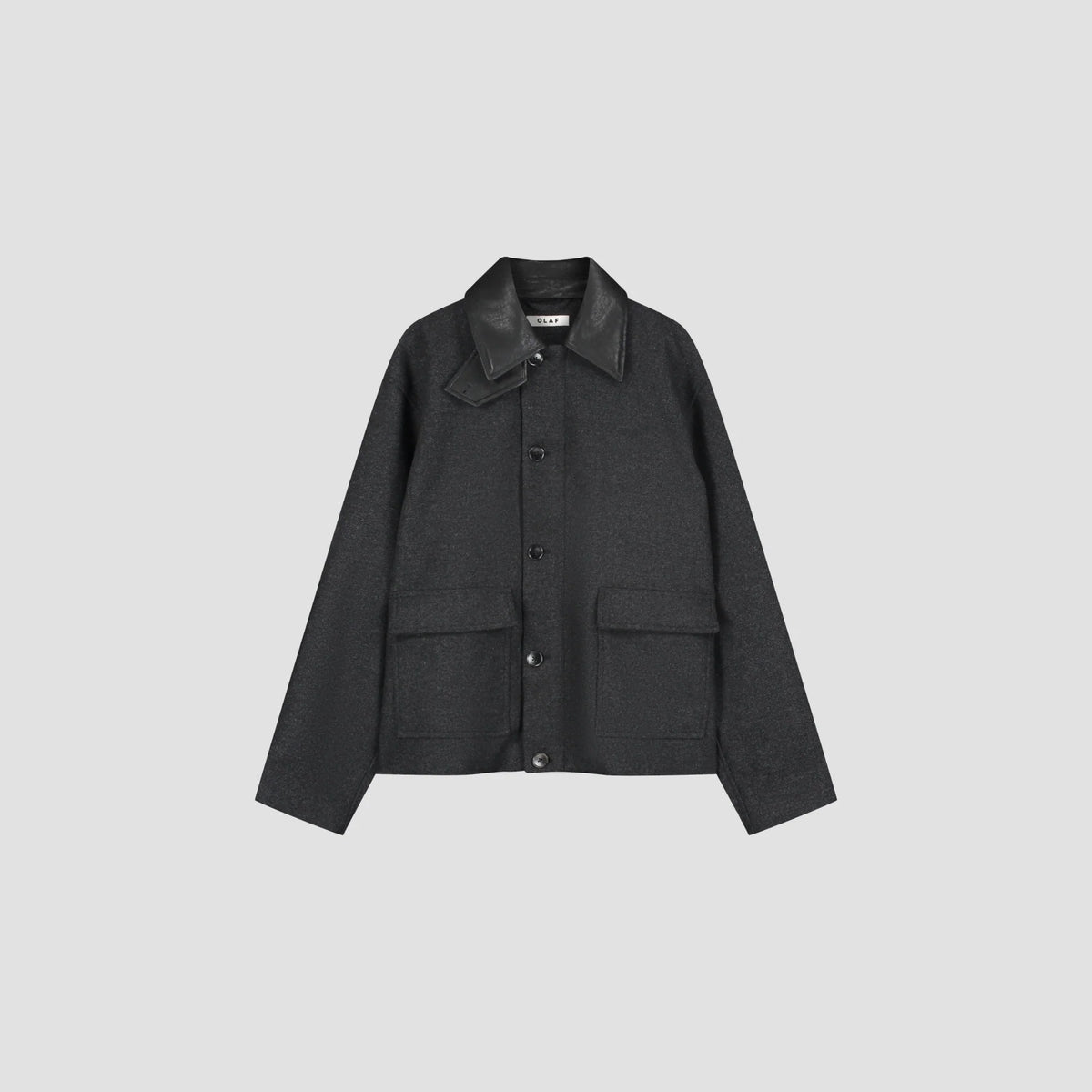 OLAF WOOL WORKWEAR JACKET Charcoal