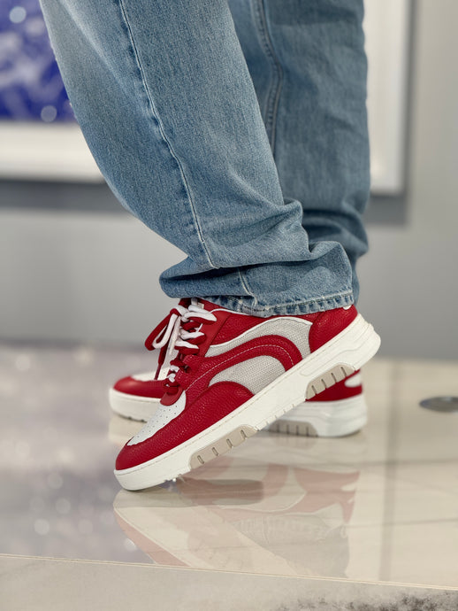 STREIM PRIMO BASKET Calf White / Calf Red
