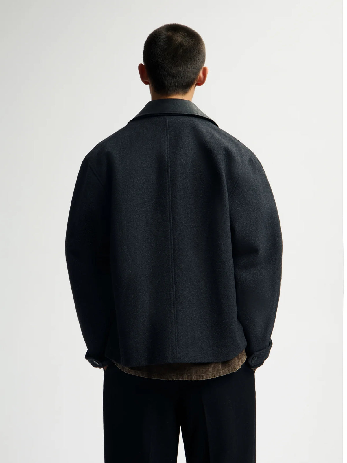 OLAF WOOL WORKWEAR JACKET Charcoal