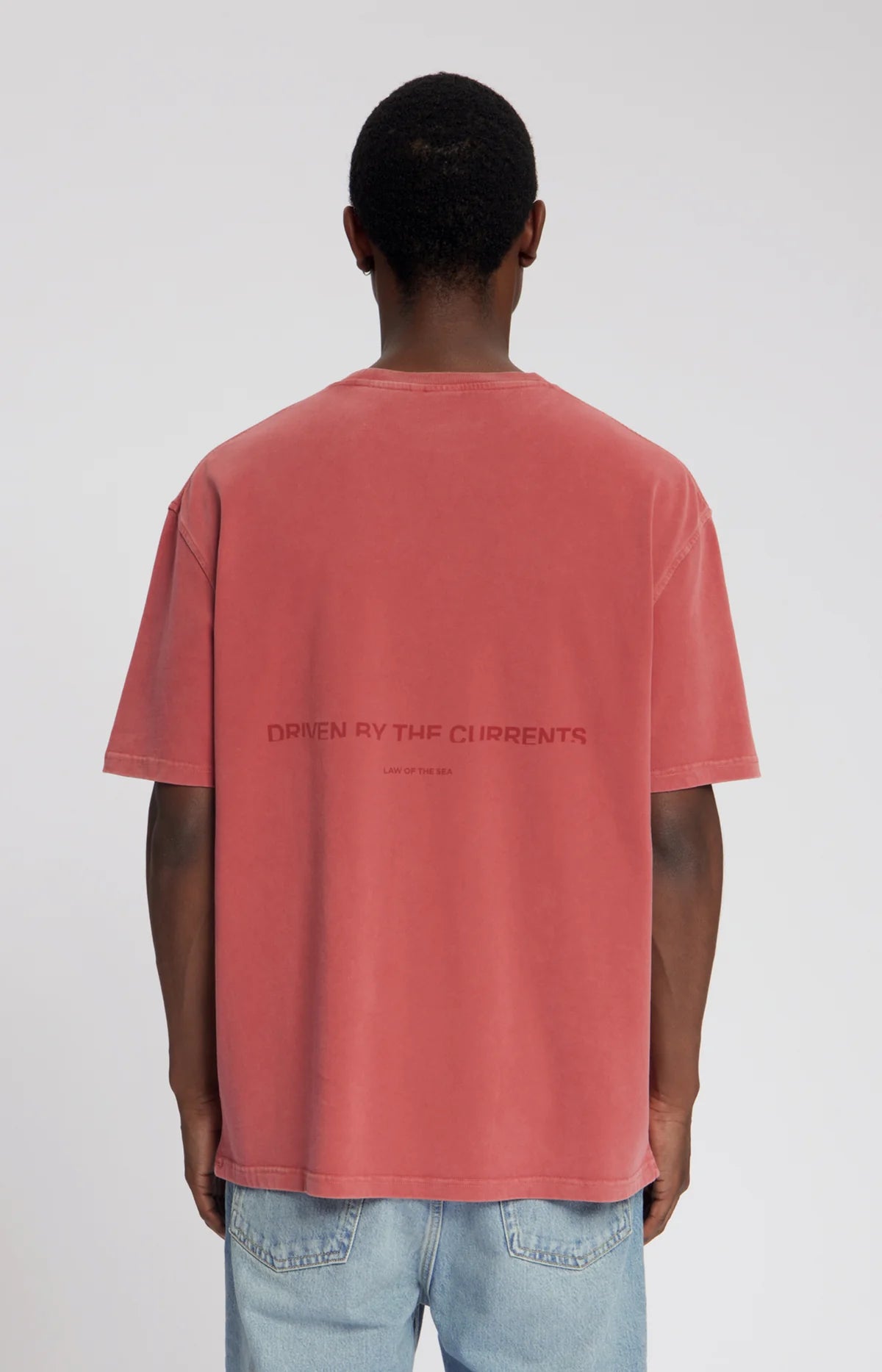 AQUALIS GARMENT DYED T-SHIRT Terra Red