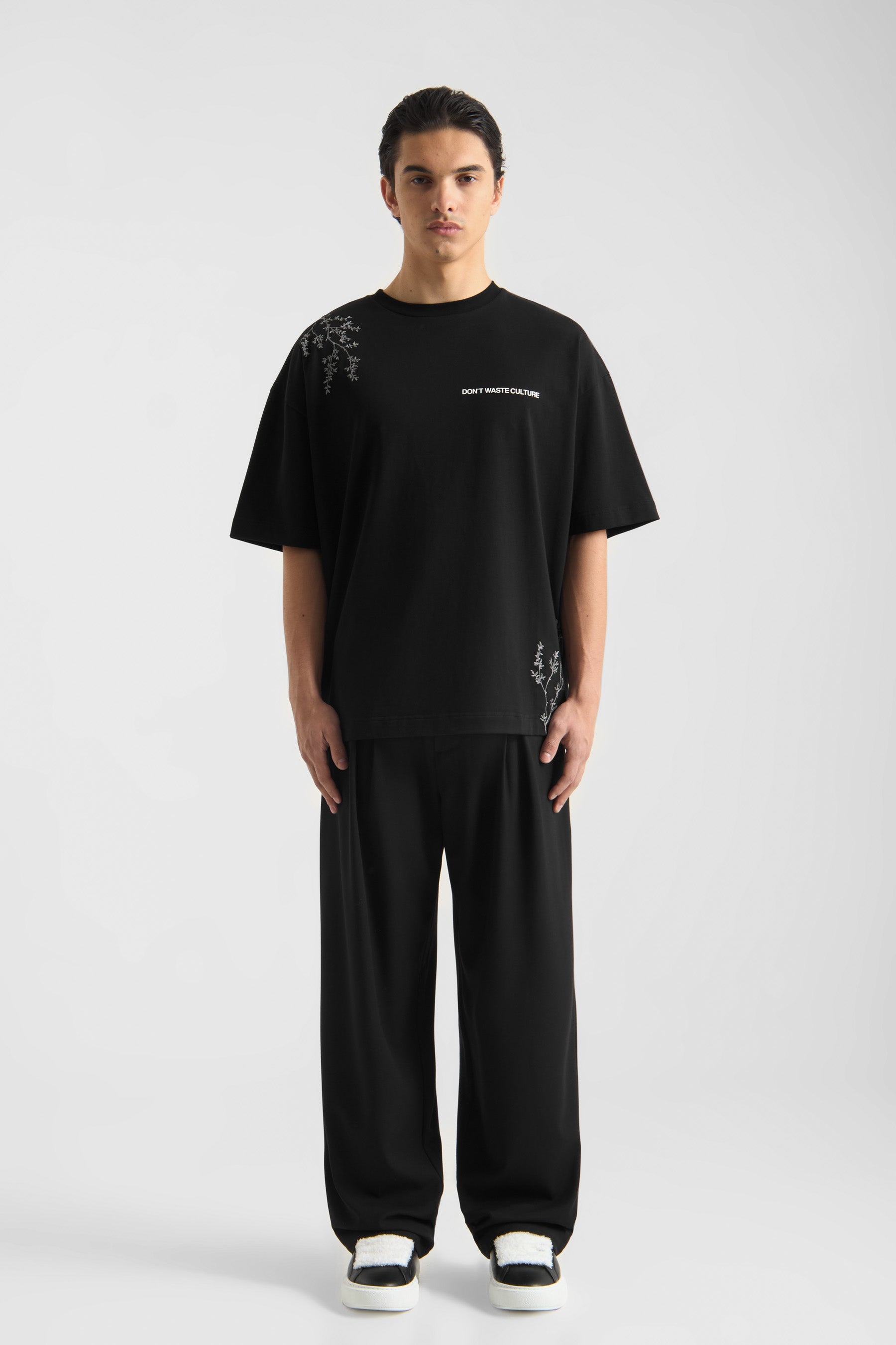 DON’T WASTE CULTURE MORIKAE T-SHIRT | BLACK