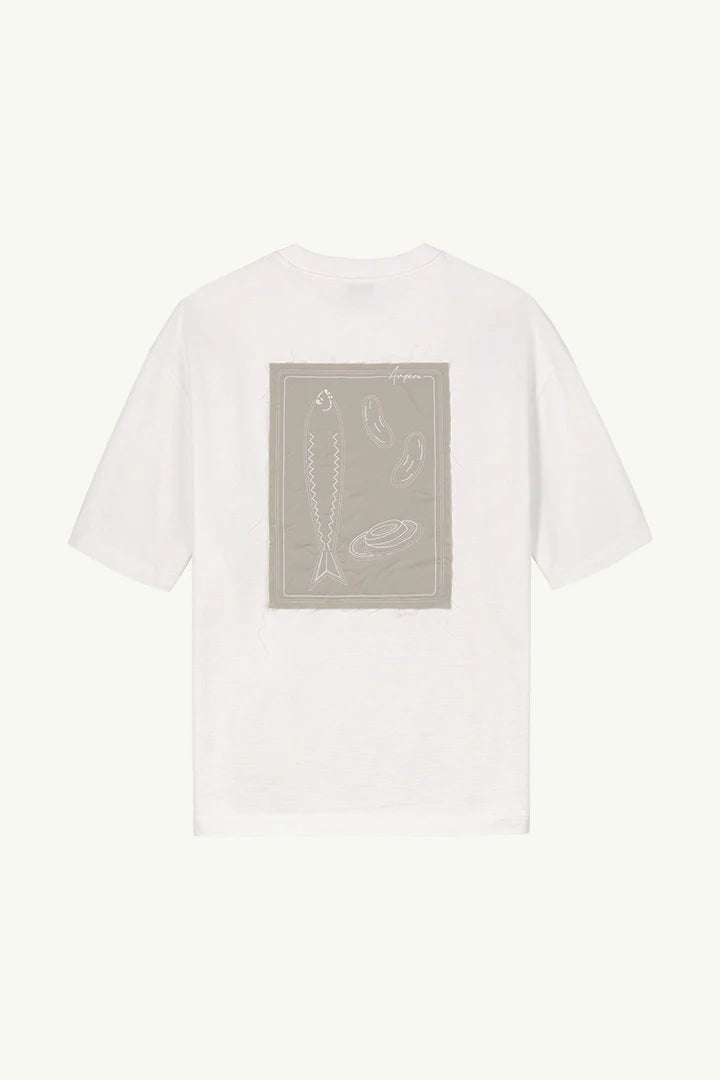 Ampère August Dry Jersey OE Tee in Abbey White