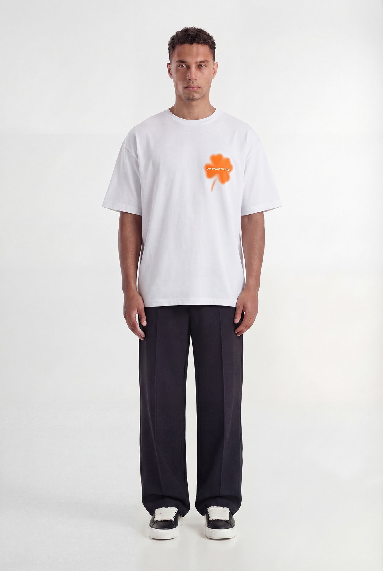 DON’T WASTE CULTRE Kaorisa T-shirt White/Orange