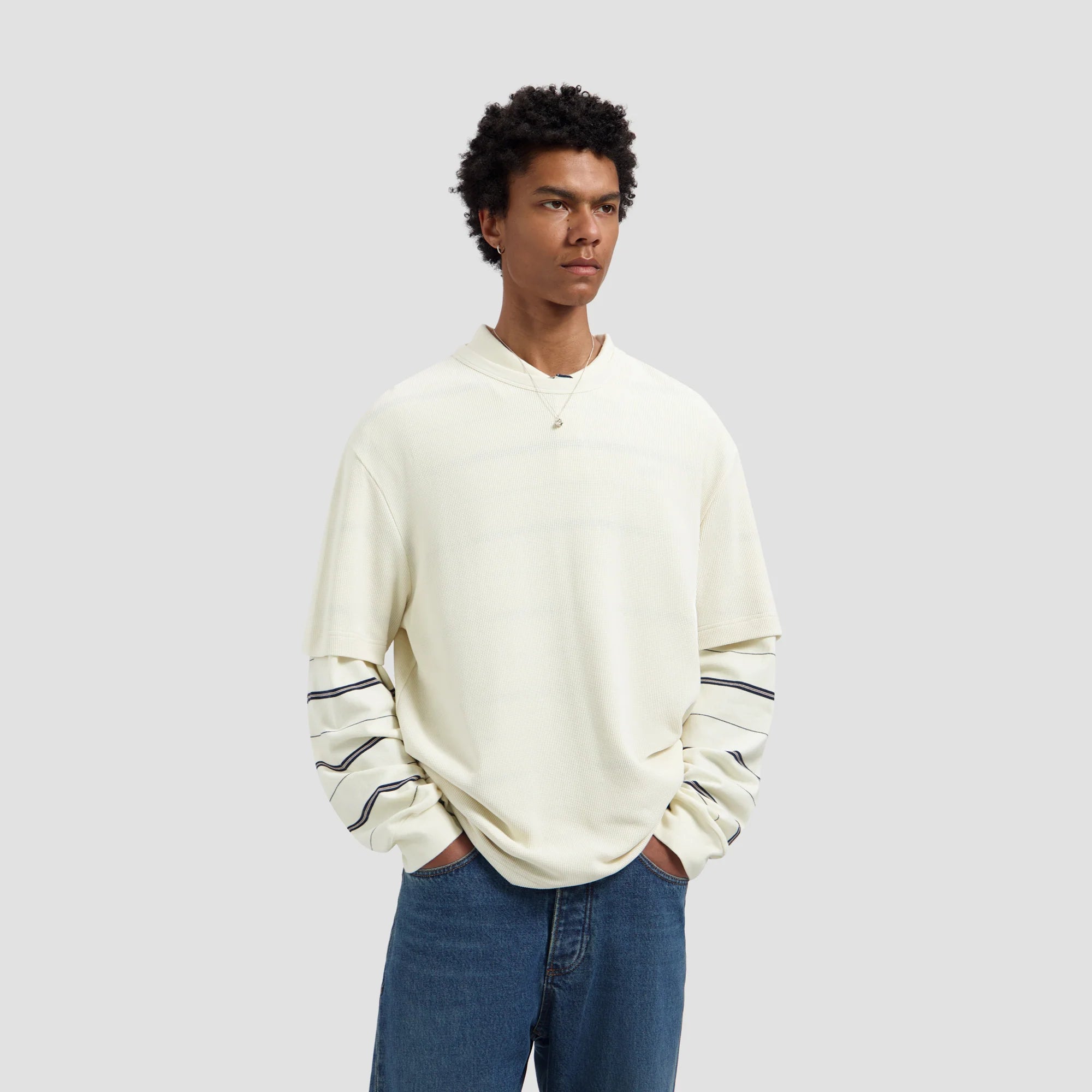 OLAF WAFFLE TEE - OFF WHITE