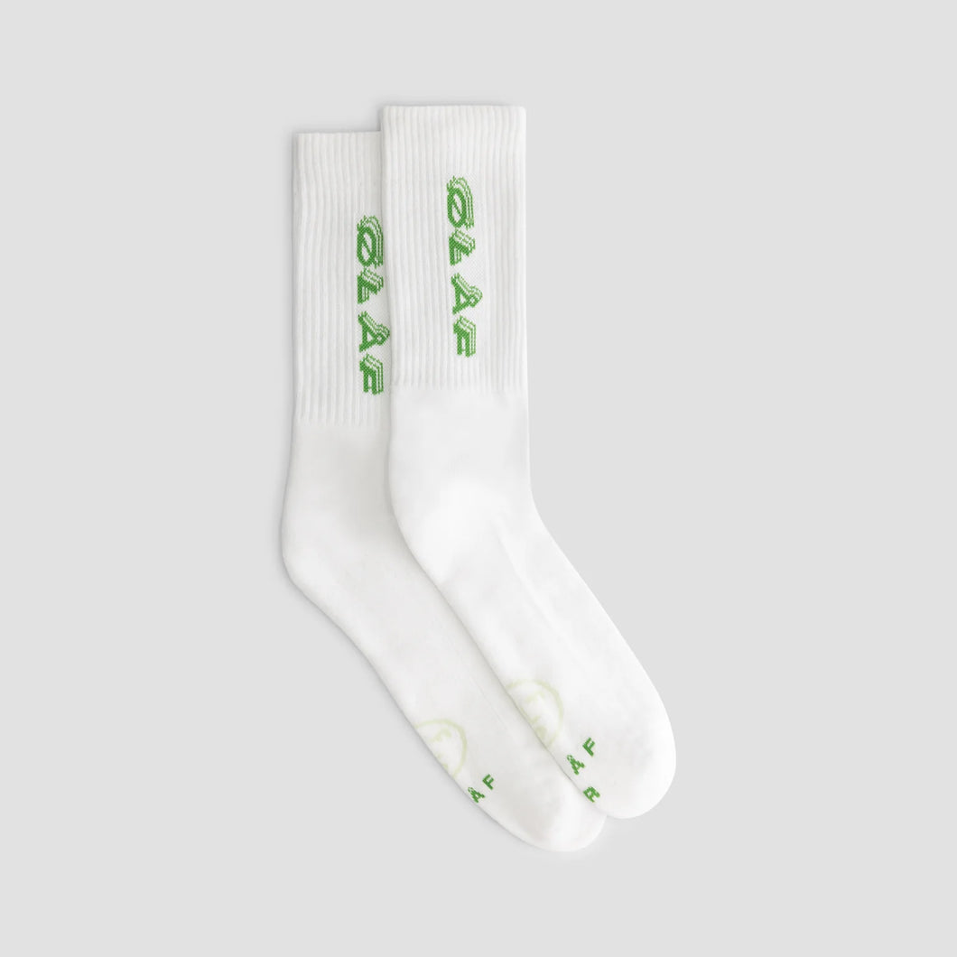 ØLÅF Triple Italic Socks Optical White