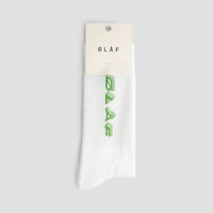 ØLÅF Triple Italic Socks Optical White