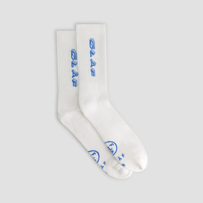 ØLÅF Triple Italic Socks Optical White