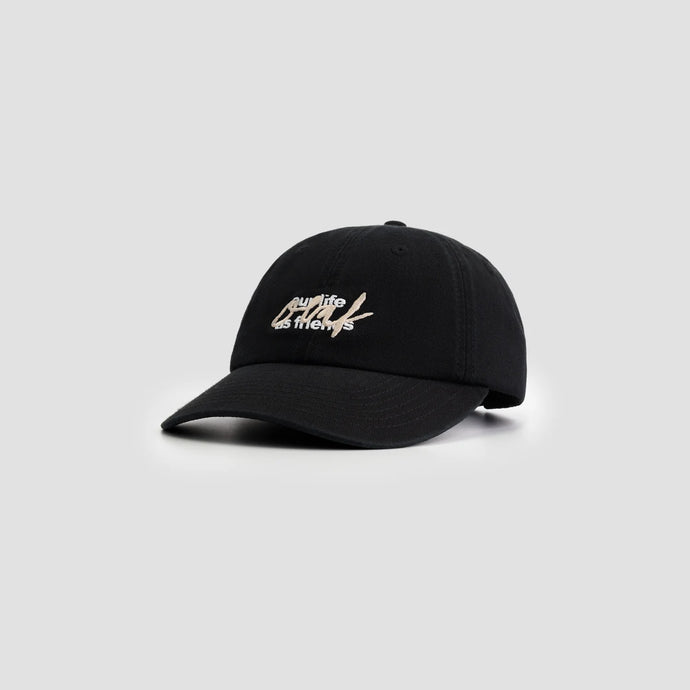 ØLÅF Script Logo Washed Cap - Black