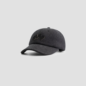 ØLÅF Signature Washed Cap Charcoal Melange