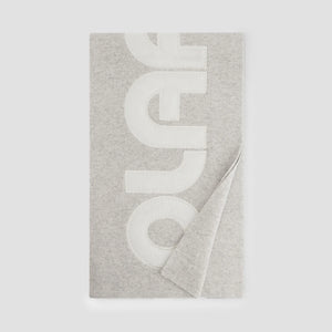 ØLÅF Retro Applique Scarf Cement