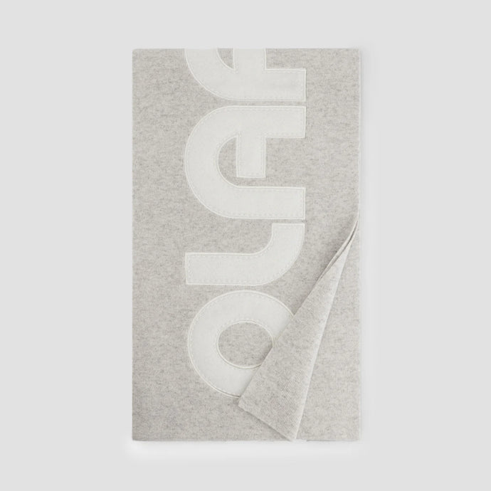 ØLÅF Retro Applique Scarf Cement