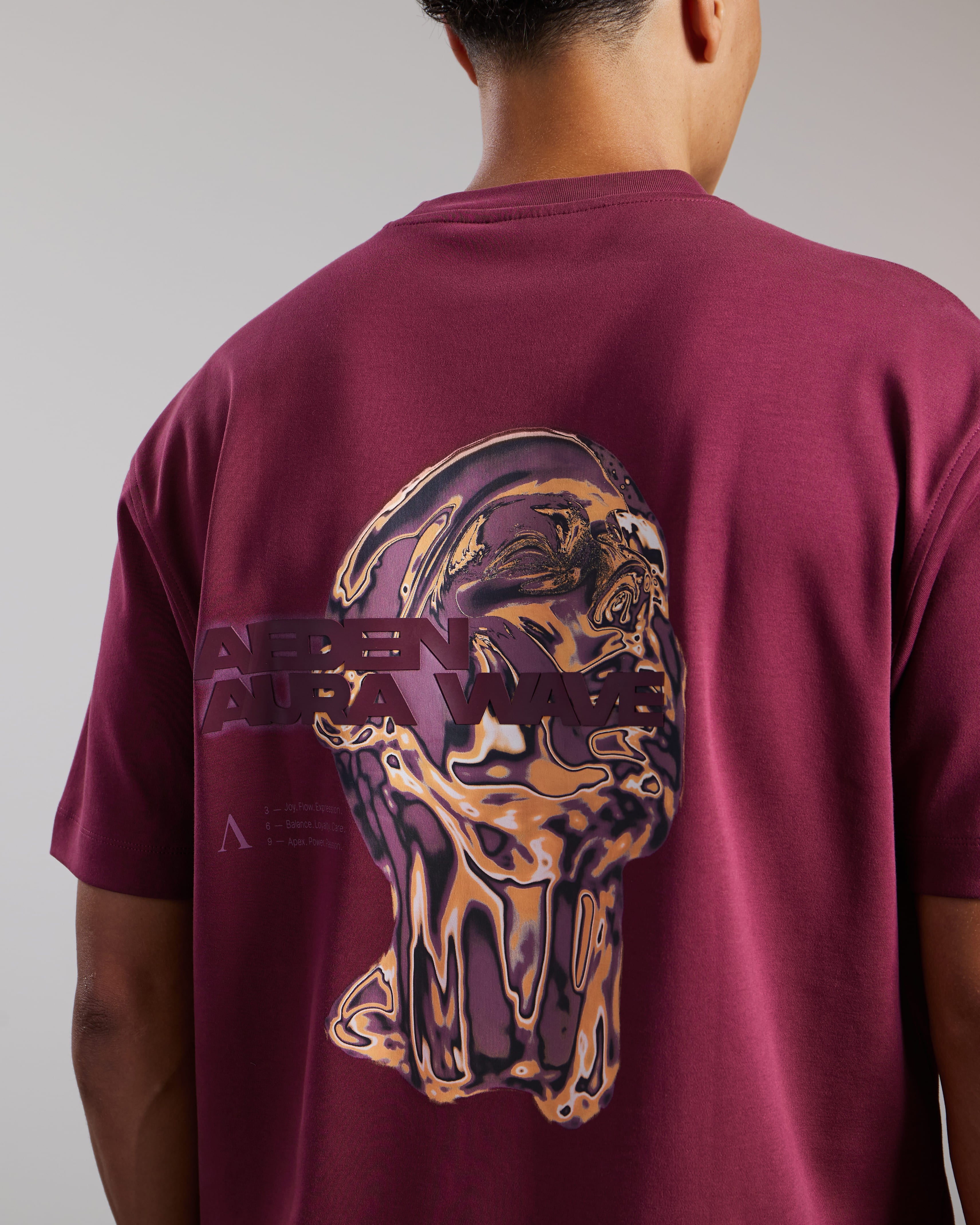 AEDEN LUMA TEE BORDEAUX