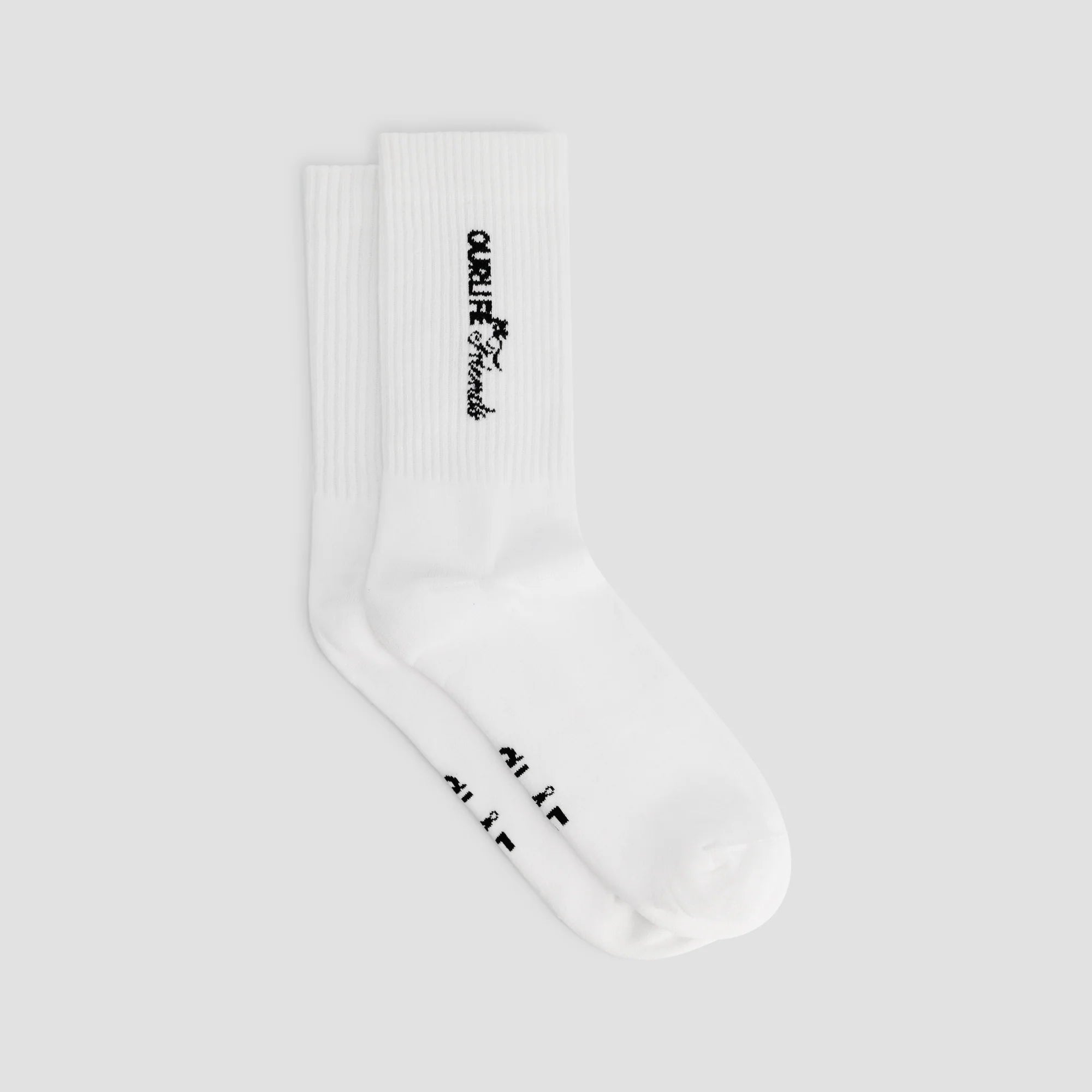 OLAF SCRIPT FRIENDS SOCK - OPTICAL WHITE