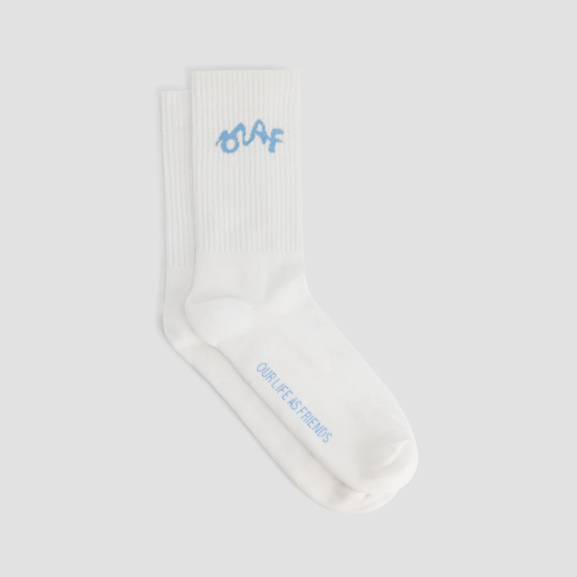 OLAF SIGNATURE LOGO SOCK - OFFWHITE