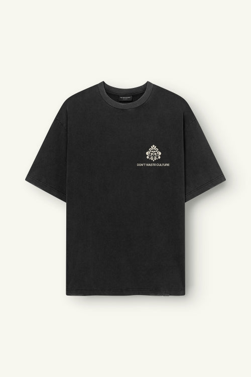 DON'T WASTE CULTURE AZEMARI T-SHIRT | WASHED BLACK