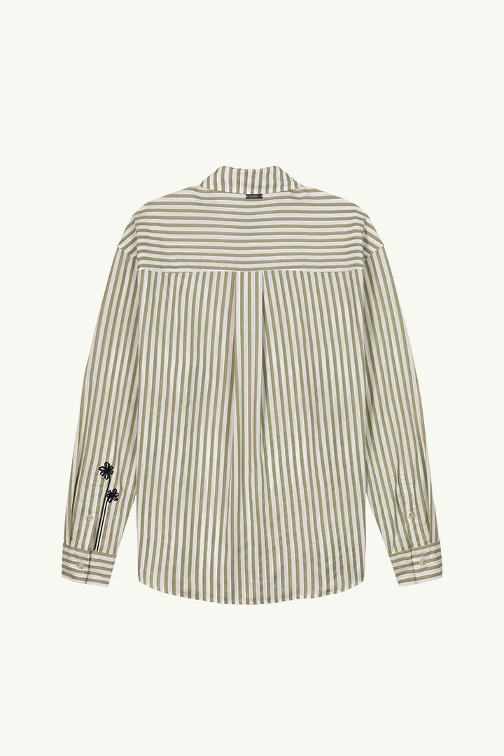 Ampére Gerrit Light Woven Oversized Shirt in Abbey Stone