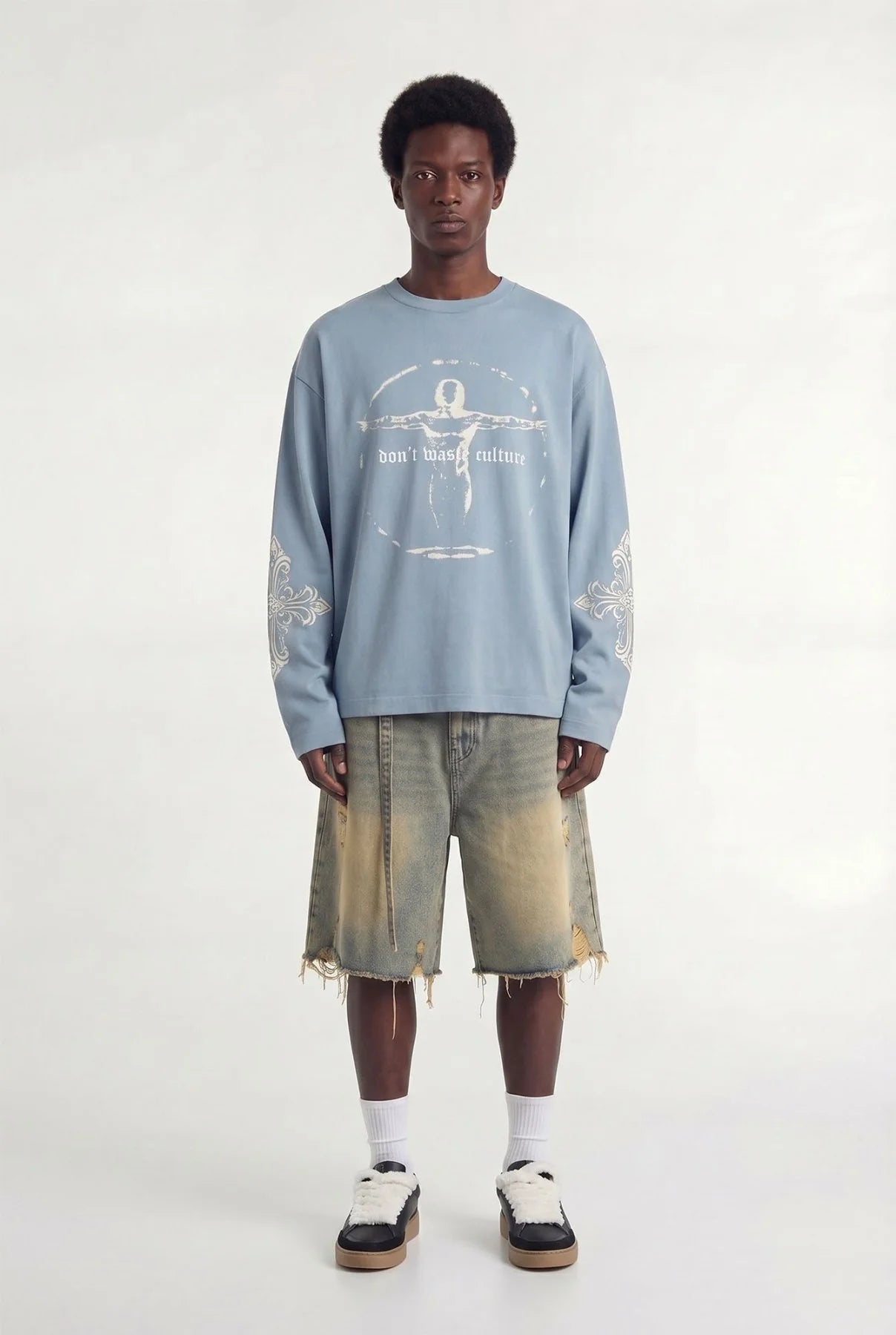 DON’T WASTE CULTURE ATOR LONGSLEEVE | LIGHT BLUE
