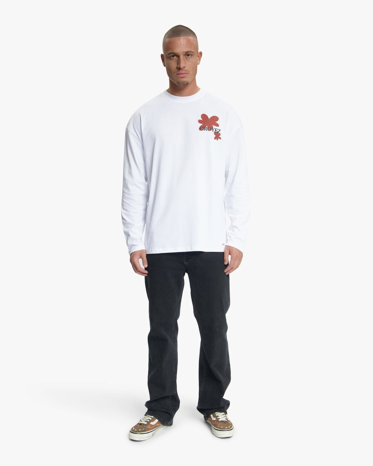 Croyez Botanique Longsleeve T-Shirt | White