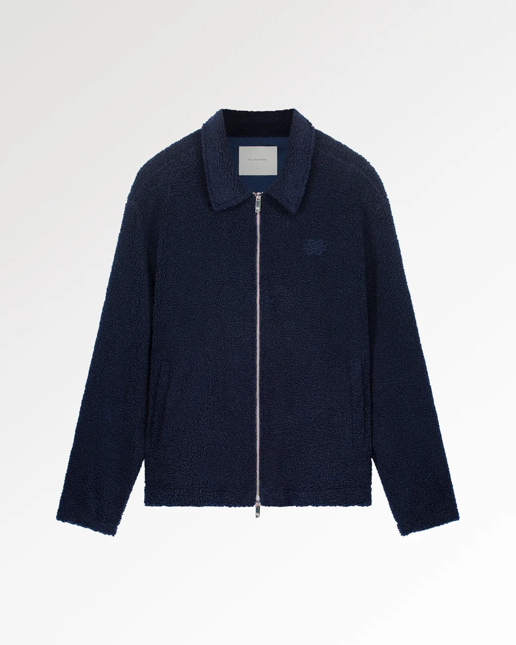 FILLING PIECES Coach Jacket Sherpa | Maritime Blue